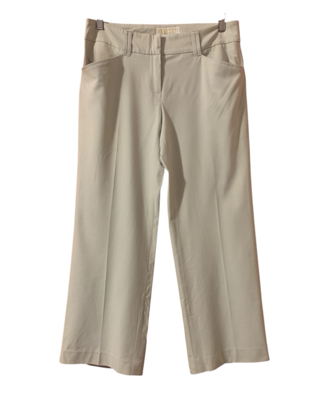 Michael Kors Neutral Beige Wide-Leg Trousers Women 8